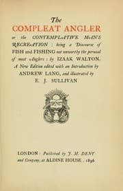 Tapa de The compleat angler, or, The contemplative man's recreation