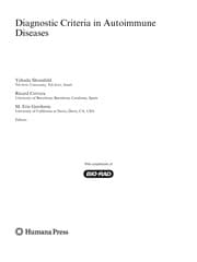 Tapa de Diagnostic criteria in autoimmune diseases