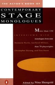 Tapa de The Actor's Book of Contemporary Stage Monologues
