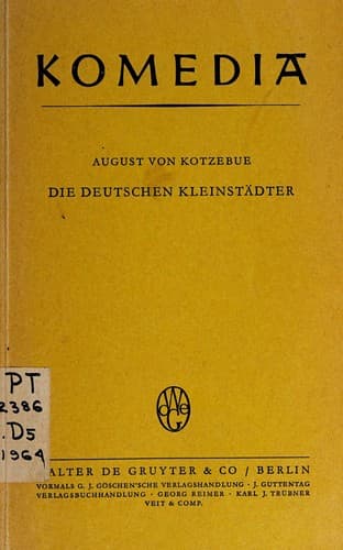 Tapa de Die deutschen Kleinstädter