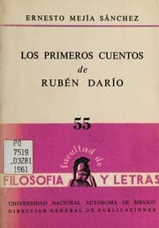 Tapa de Los primeros cuentos de Rubén Darío