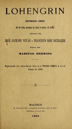 Tapa de Lohengrin