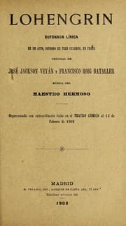 Tapa de Lohengrin