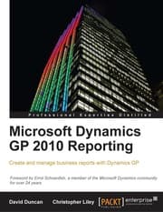 Tapa de Microsoft Dynamics GP 2010 reporting