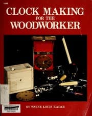 Tapa de Clock making for the woodworker