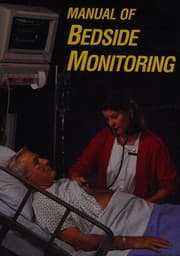 Tapa de Manual of bedside monitoring