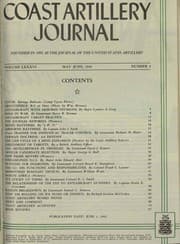Tapa de The Coast Artillery Journal