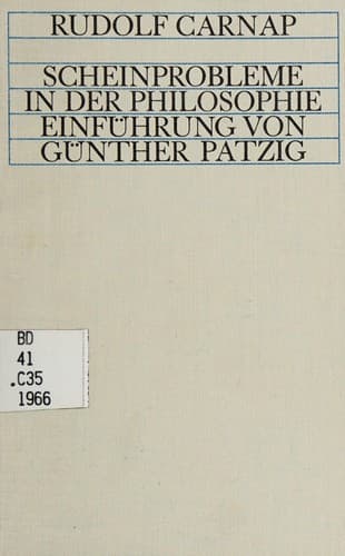 Tapa de Scheinprobleme in der Philosophie