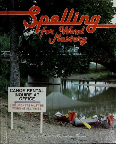 Tapa de Spelling for Word Mastery