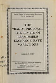 Tapa de The "band" proposal: the limits of permissible exchange rate variations