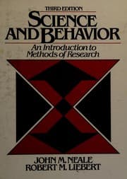 Tapa de Science and behaviour