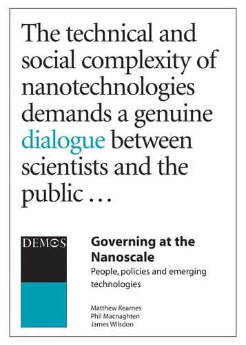 Tapa de Governing at the nanoscale