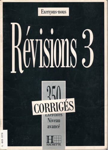 Tapa de Révisions 3