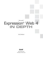 Tapa de Microsoft Expression Web 4 in depth