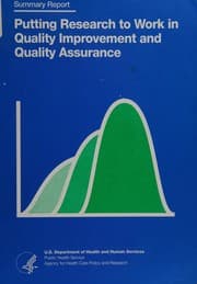 Tapa de Putting research to work in quality improvement and quality assurance