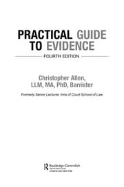 Tapa de Practical guide to evidence
