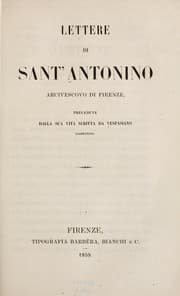Tapa de Lettere di sant' Antonino
