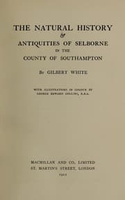 Tapa de The natural history and antiquities of Selborne in the county of Southhampton
