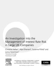Tapa de An investigation into the management of interest rate risk in large UK companies