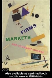 Tapa de Firms, markets, and economic change