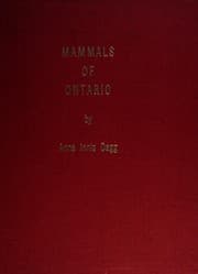 Tapa de Mammals of Ontario