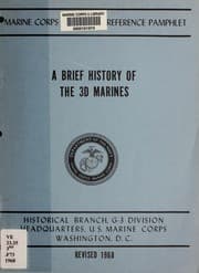 Tapa de A brief history of the 3d Marines