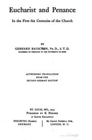 Tapa de Eucharist and penance in the first six centuries of the church
