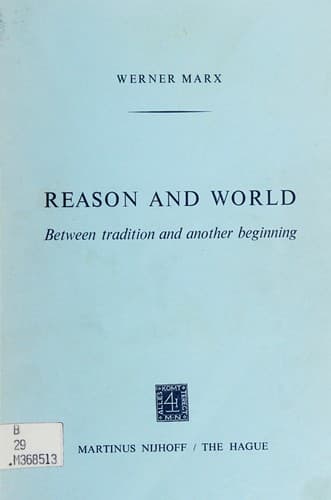 Tapa de Reason and the world