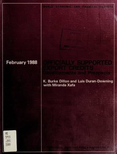 Tapa de Officially supported export credits
