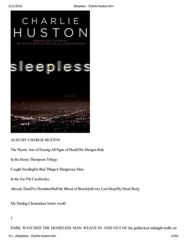 Tapa de Sleepless
