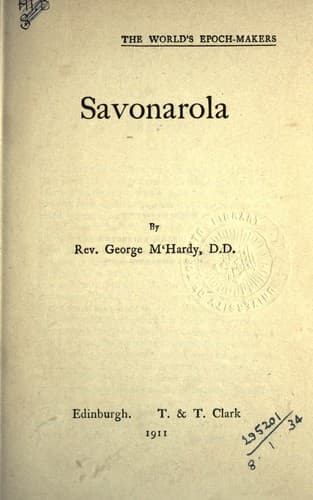 Tapa de Savonarola