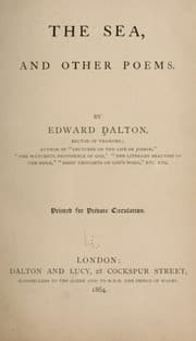 Tapa de The sea, and other poems