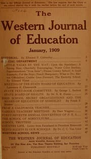 Tapa de The Western journal of education