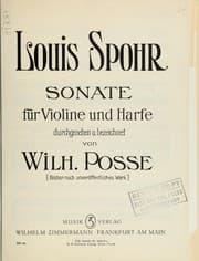 Tapa de Sonate für Violine und Harfe
