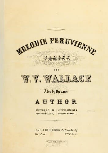 Tapa de Mélodie péruvienne, variée
