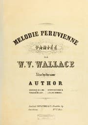 Tapa de Mélodie péruvienne, variée