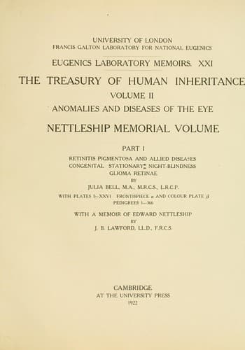 Tapa de Treasury of human inheritance