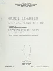 Tapa de Guide leaflet, geological science field trip, Lawrenceville area