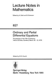 Tapa de Ordinary and Partial Differential Equations