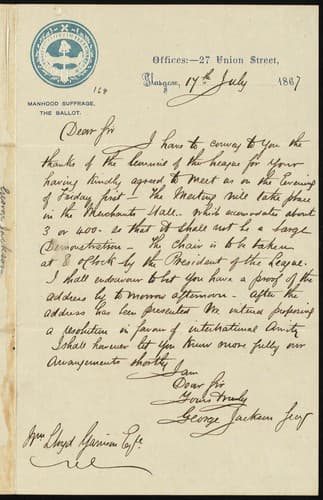 Tapa de [Letter to] Dear Sir