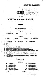Tapa de A key to the Western calculator