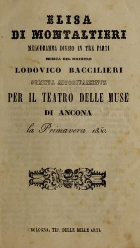 Tapa de Elisa di Montaltieri