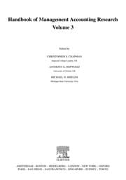 Tapa de Handbook of management accounting research