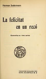 Tapa de La felicitat en un reco