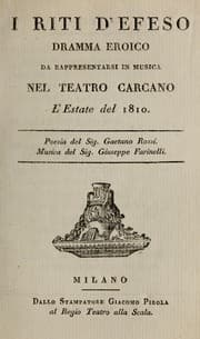 Tapa de I riti d'Efeso