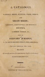 Tapa de A catalogue of garden, herb, flower, tree, shrub, and grass seeds ; gardening, agricultural and botanical books, garden tools, &c