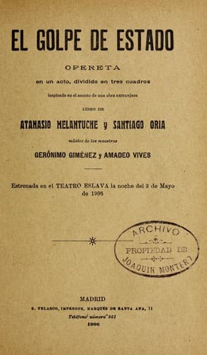 Tapa de El golpe de estado
