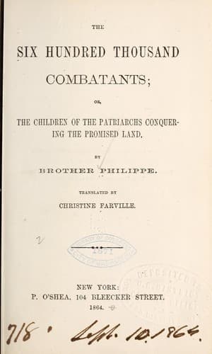 Tapa de The six hundred thousand combatants