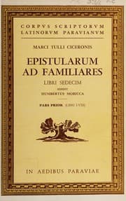 Tapa de Epistularum ad familiares