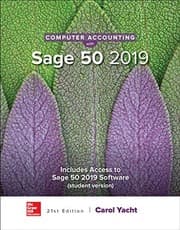 Tapa de Computer Accounting with Sage 50 2019